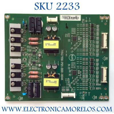 LED DRIVER PARA TV VIZIO NUMERO DE PARTE LNTVET41WXAC3 / 715G7159-P01-000-004K / (X)LNTVET41WXAC3 / PANEL T750QVF01.0 / MODELO M75-C1 LTCASMBR / M75-C1